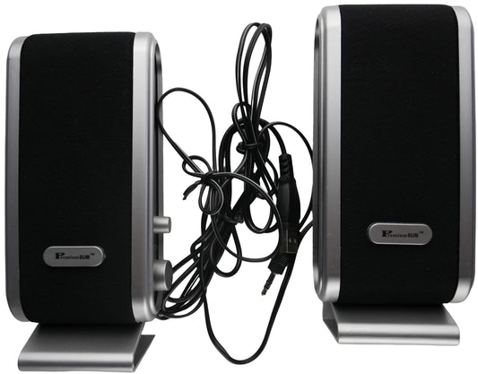 Unique Usb Multimedia Speakers Black &Amp; Silver