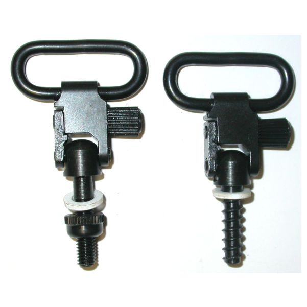RAM 1in QD Machine Nut Wood Screw Sling Swivels - Long (Pair)