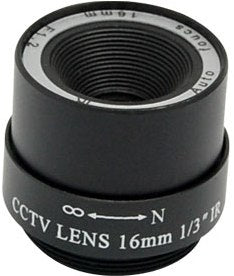 Securnix Lens 16Mm Fixed Iris, Retail Box , No Warranty