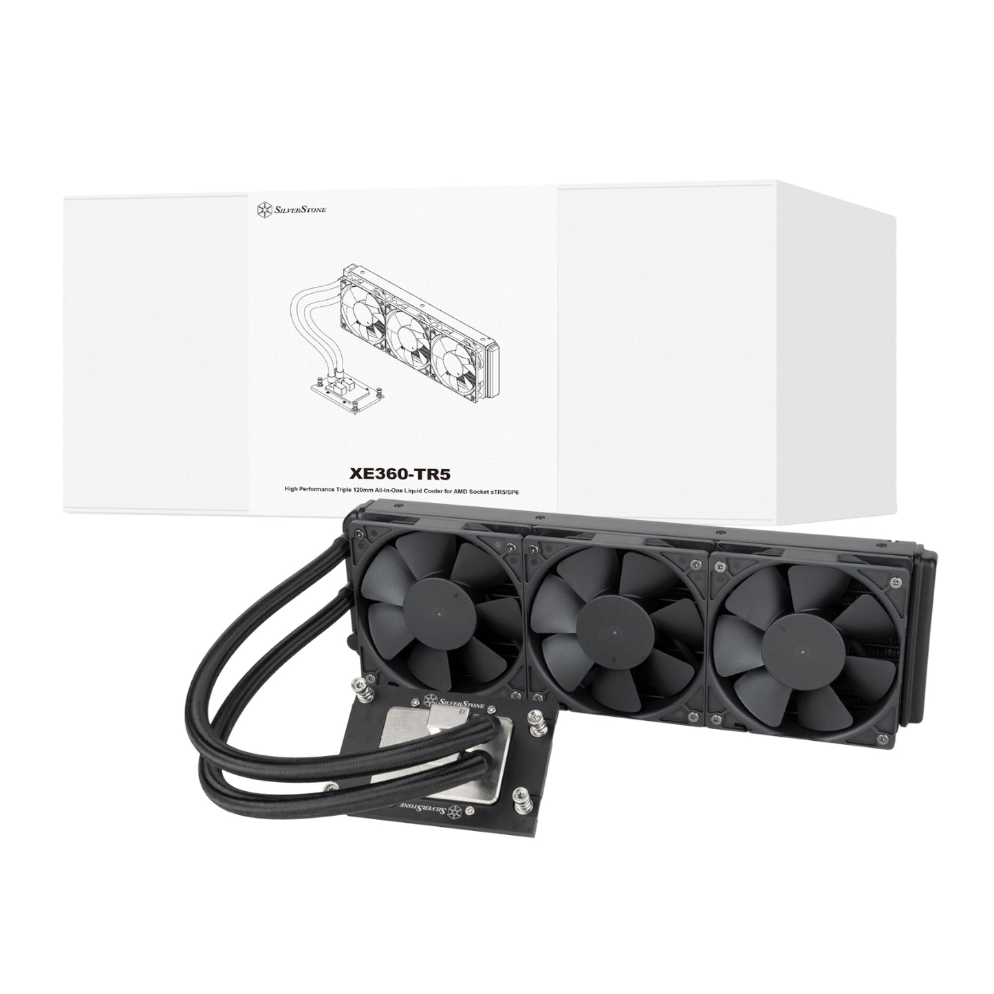 Silverstone XE360-TR5 High Performance 360mm AIO Liquid CPU Cooler - Guards On Duty Shop & Security Guards