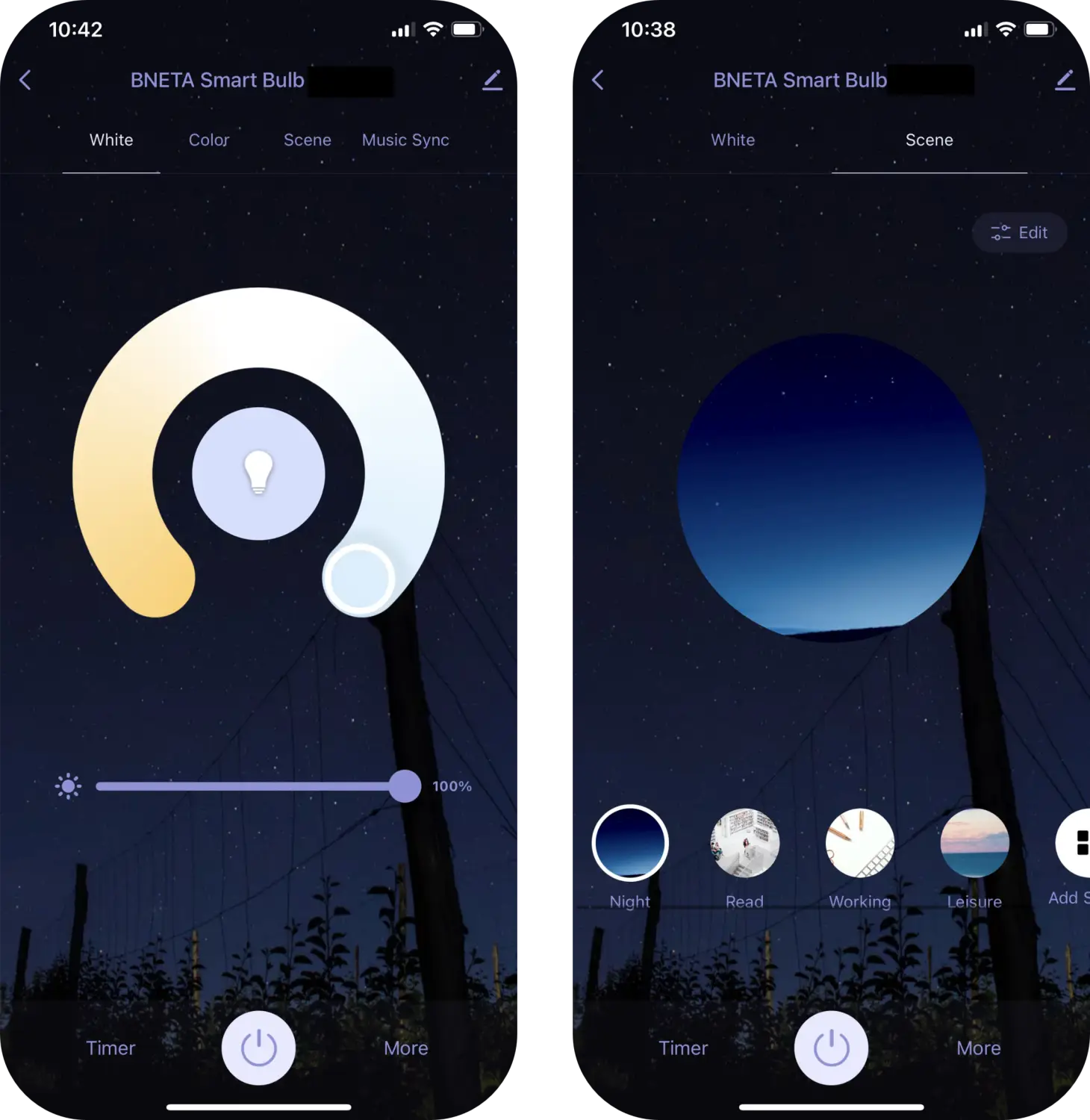 BNETA IoT Smart Filament WiFi Warm/Cool White LED Bulb (ST64W E27)