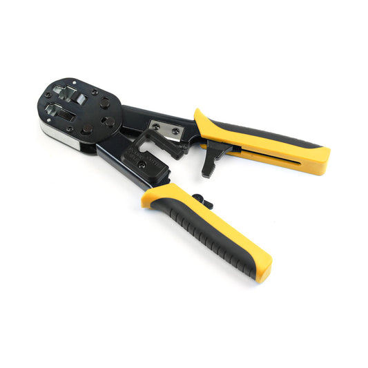 Sprotek Stc-5704e Cat5/6 Rj45 Pass-through Crimping, Stripping and Cutting Tool with Ratchet — Sprotek | Guards on Duty Shop