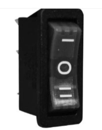 Rocker Switch "on / Off / On" No Lamp / Hole Size 30 X 11MM / 16A (4 Pack)