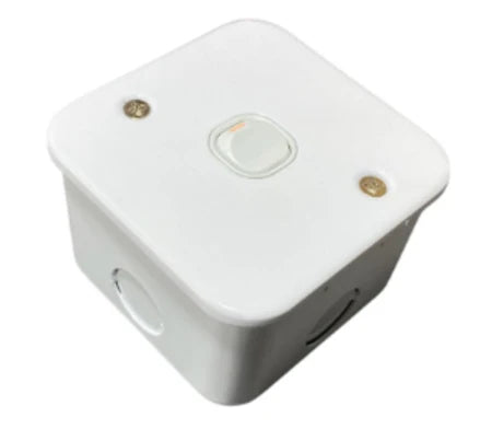 Industrial PVC - 1 Lever 2 Way Switch 50 X 50 (3 Pack)