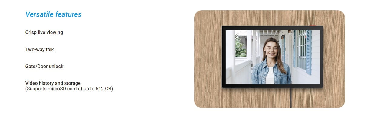 EZVIZ HP5 2MP Smart Home Video Door phone Remote Door/Gate Unlock system