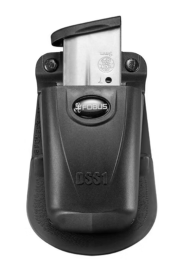 FOBUS MAG POUCH SINGLE 9MM S/STACK *NEW* — FOB-DSS1