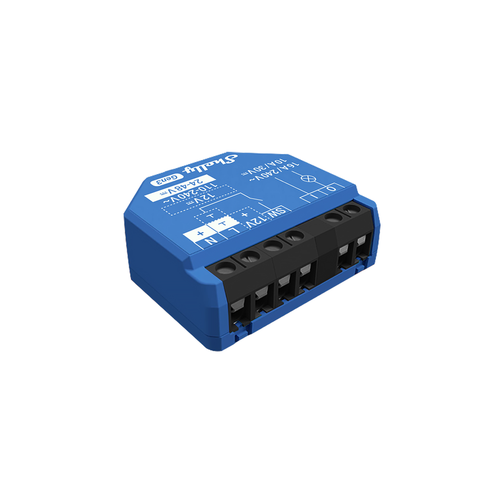 Shelly 1 Gen3 Wi-Fi Operated Smart Switch To Remotely Control A Wide Range Of Home Appliances And Office Equipment