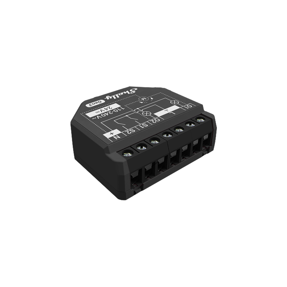 Shelly 2PM Gen3 Two-Channel Smart Switch With Power Monitoring And Cover Control