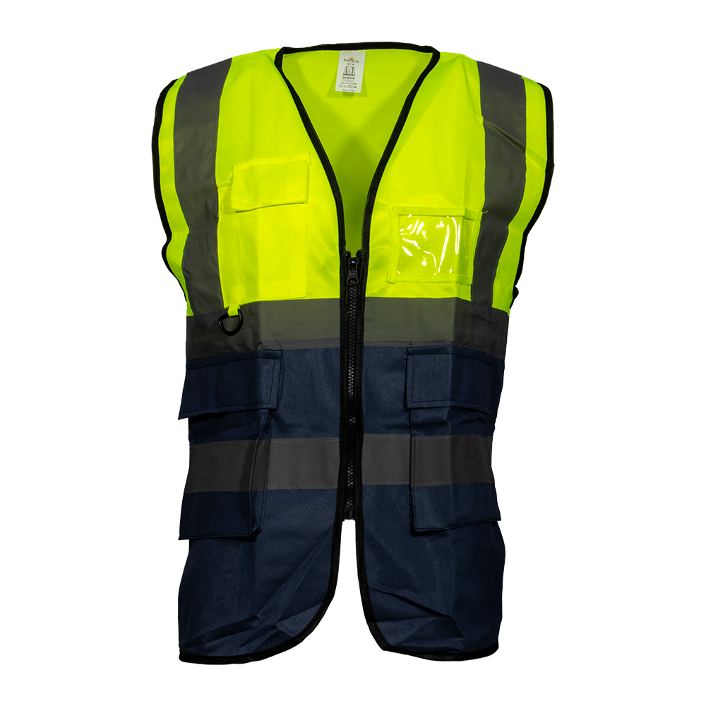 Pinnacle Lime/Navy Signal Vest (S – 3XL) (Pack of 3)