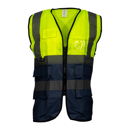 Pinnacle Lime/Navy Signal Vest (S – 3XL) (Pack of 3)