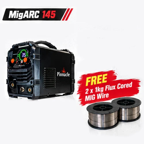 Pinnacle MIGARC 145 220V 140A MIG Welder (Only takes 1kg Spool)