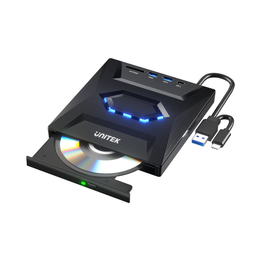 Unitek 5-in-1 External Optical Drive(t1037a01) — Unitek | Guards on Duty Shop