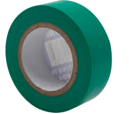 PVC Tape Flame Retardant 20M Green (10 Pack)