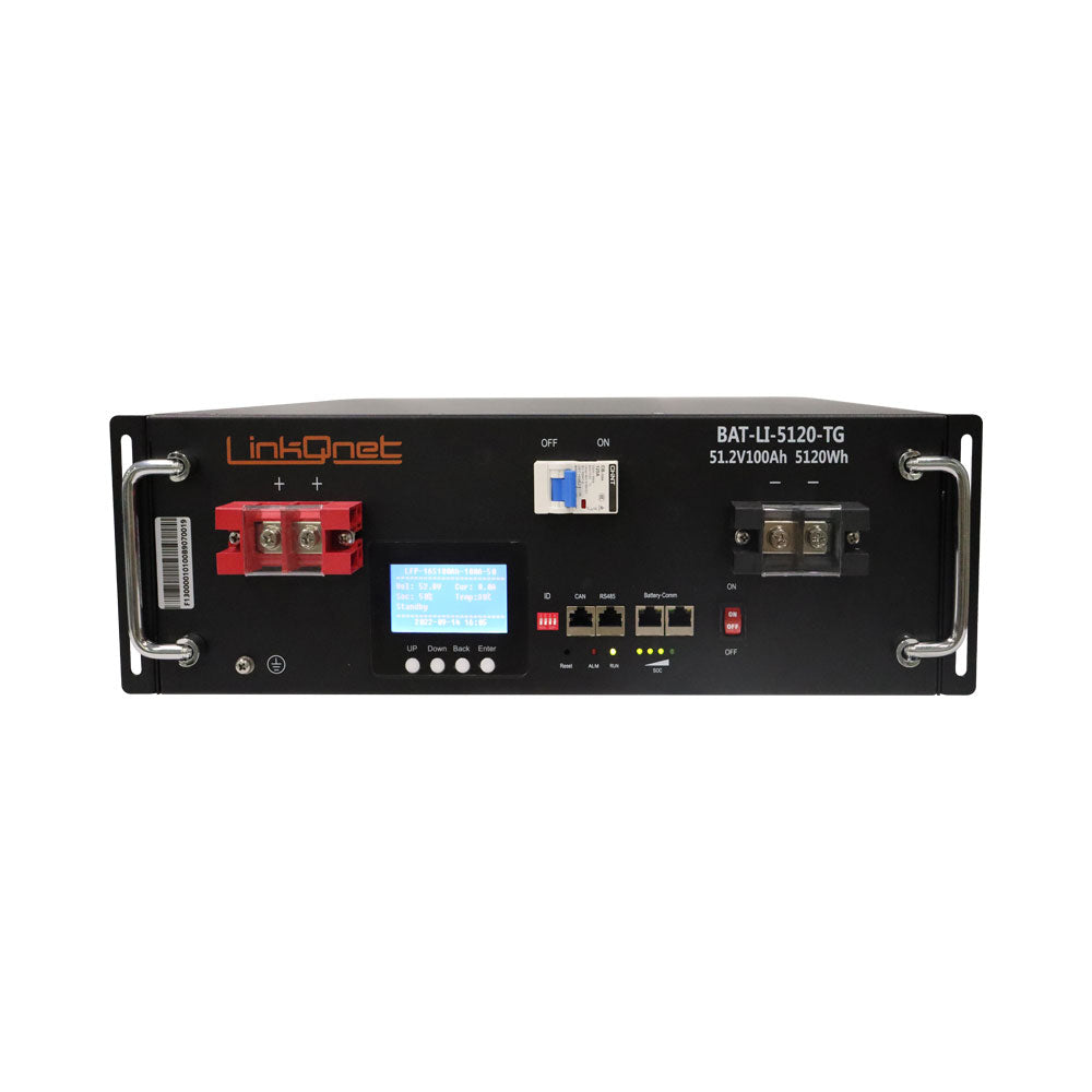 Linkqnet Lifepo4 51.2v 100ah Rackmount Battery Pack with Can Bms — LinkQnet | Guards on Duty Shop