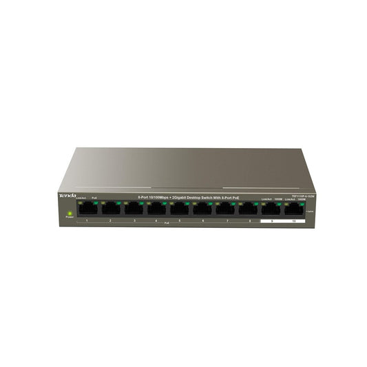 Tenda TEF1109P-8-63W - TENDA DESKTOP  SWITCH 10/100 8-PORT POE 57W 1 PORT 10/100 FAST-ETHERNET UPLINK
