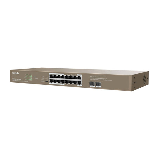 Tenda TEG1120P-16-250W - TENDA SWITCH, ETHERNET16-PORT POE 250W