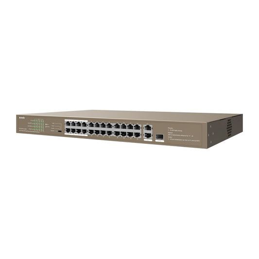 Tenda TEG1128P-24-250W - TEG1128P-24-250W   26GE+2SFP Ethernet Switch With 24-Port PoE
