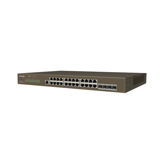 Tenda TEG3328F - TENDA RACKMOUNT/DESKTOP L2 SWITCH 24 PORT GIGABIT 4XSFP