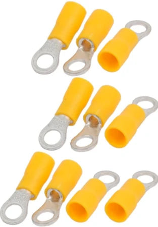 Terminal Preinsulated Yellow Ring 6.0mm / 10 Pack (10 Pack)