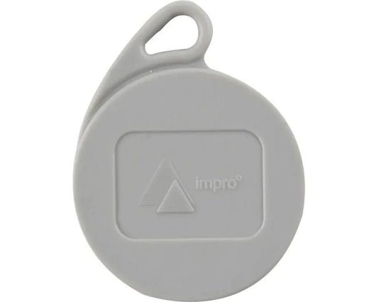 Impro Key Ring Tag. Omega - medium grey