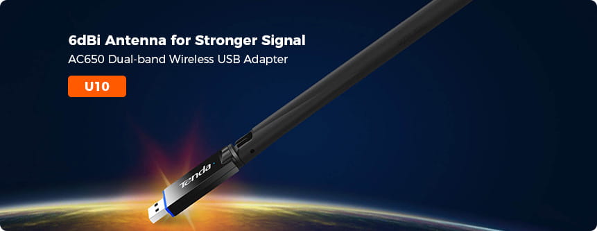Tenda AC650 Dual band Wireless USB Adapter