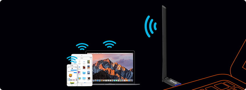 Tenda AC650 Dual band Wireless USB Adapter