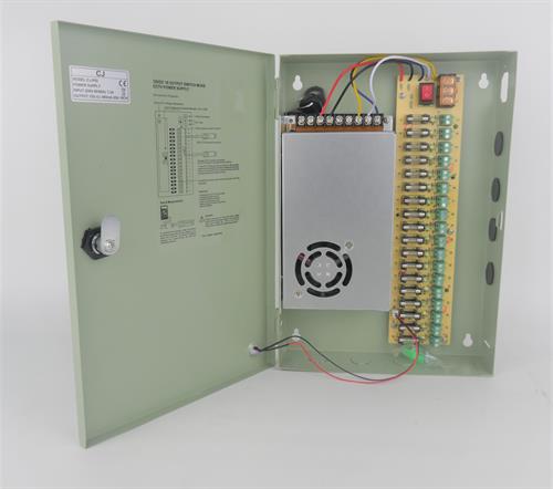 Securnix 12Vdc 20Amp 18 Channel Cctv Power Supplies Box