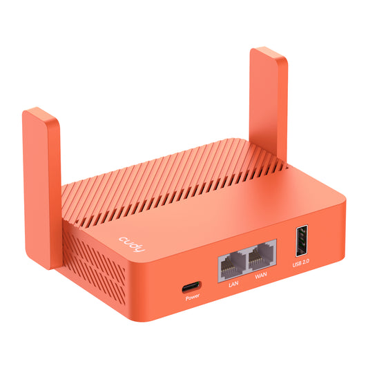 Cudy AC1200 Wi-Fi Mini VPN Router - Orange - Guards On Duty Shop & Security Guards