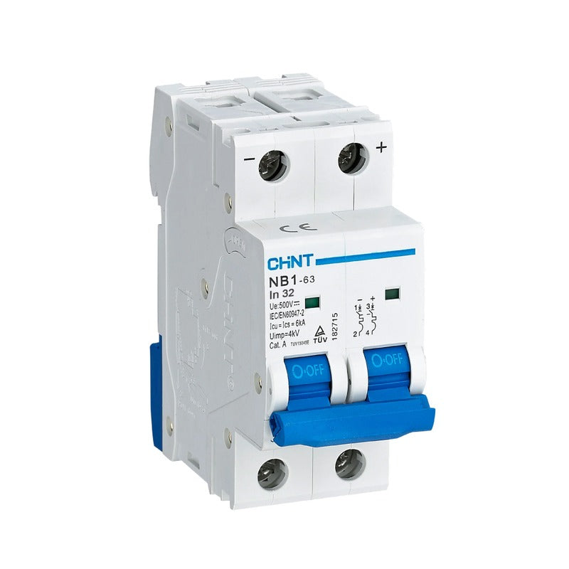 Chint 2P 3KA 63A Circuit Breaker C-curve — Chint | Guards on Duty Shop
