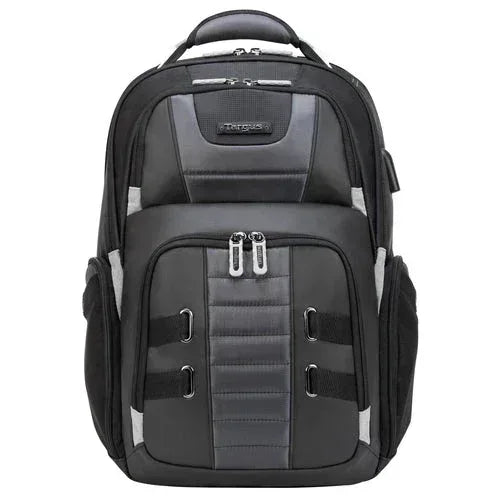 TARGUS - DRIFTERTREK 11.6-15.6" BACKPACK W/ USB POWER EXTERNAL USB POWER PASS-THRU PORT FOR ON-THE-GO CHARGING, AIR MESH BACK PANEL WITH HIDDEN LUMBAR POCKET , REINFORCED CARRY HANDLES WITH A COMFORTABLE GRIP Guards On Duty Security