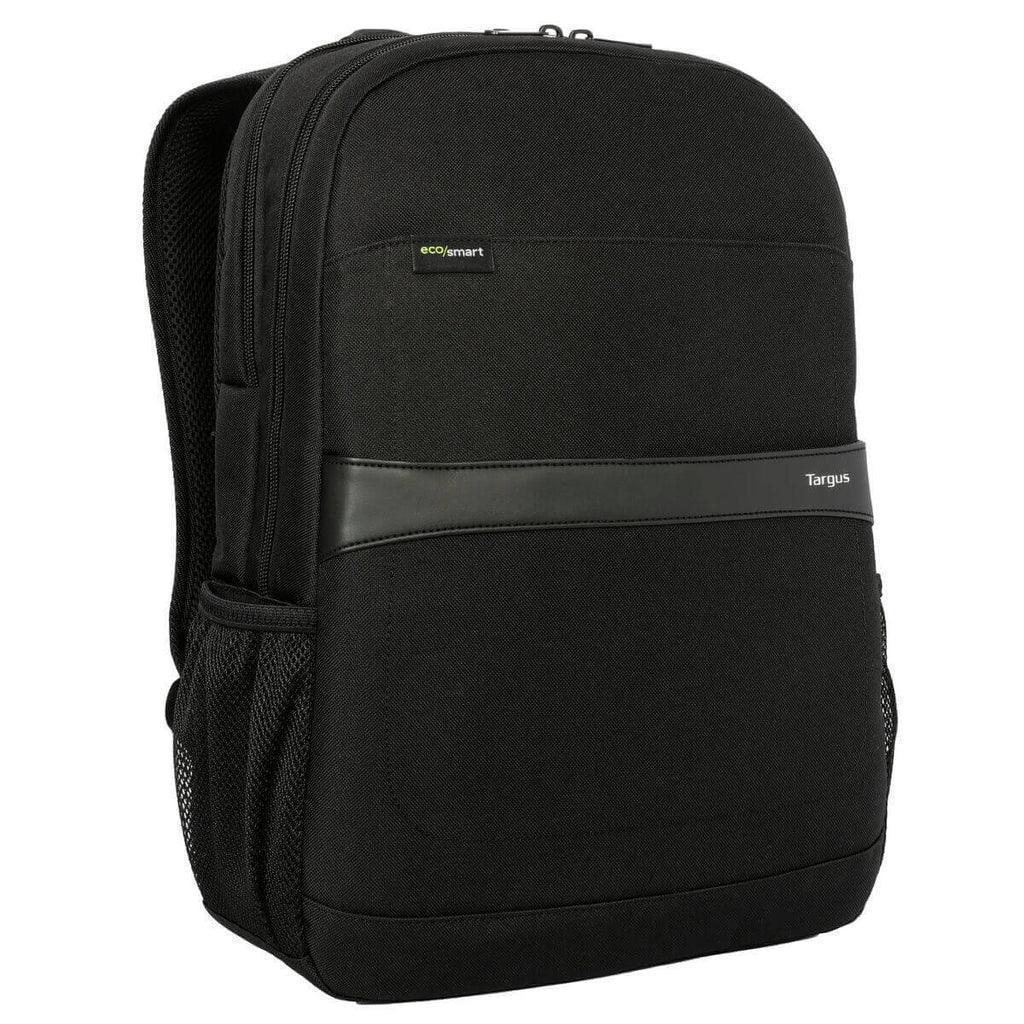 TARGUS 15.6IN GEOLITE ECOSMART ADVANCED BACKPACK TWO ZIPPERED FRONT QUICK ACCESS POCKETS PLUS AN INTERNAL MESH POCKET TWO WATER BOTTLE POCKETS LUGGAGE TROLLEY STRAP DURABLE, WATER-RESISTANT FABRIC CONTOURED, ADJUSTABLE SHOULDER STRAPS AND REINFORCED TOP C - Guards On Duty Shop & Security Guards