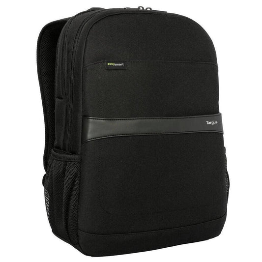 TARGUS 15.6IN GEOLITE ECOSMART ADVANCED BACKPACK TWO ZIPPERED FRONT QUICK ACCESS POCKETS PLUS AN INTERNAL MESH POCKET TWO WATER BOTTLE POCKETS LUGGAGE TROLLEY STRAP DURABLE, WATER-RESISTANT FABRIC CONTOURED, ADJUSTABLE SHOULDER STRAPS AND REINFORCED TOP C - Guards On Duty Shop & Security Guards