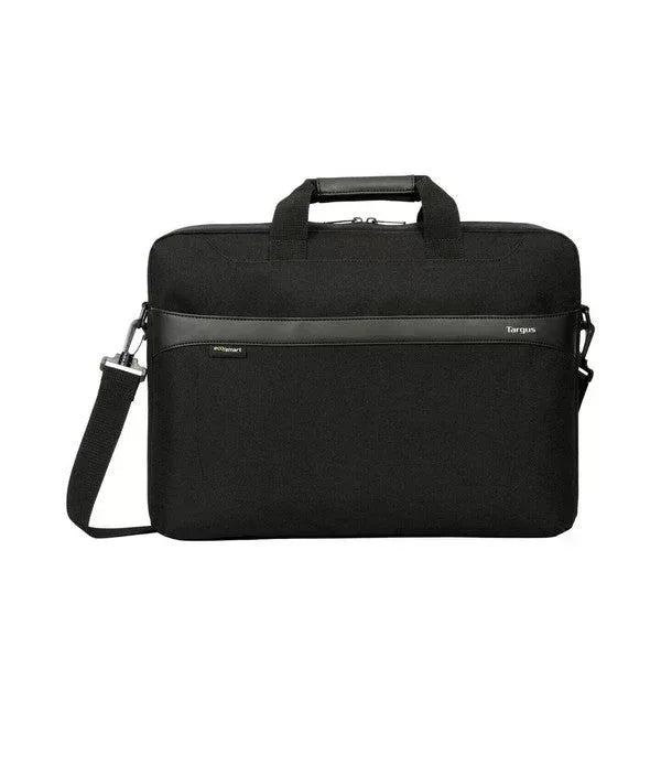 TARGUS 15.6" GEOLITE ECOSMART ESSENTIAL LAPTOP CASE ZIPPERED, PADDED LAPTOP COMPARTMENT WITH DOCUMENT DIVIDER, REMOVABLE, ADJUSTABLE SHOULDER STRAP, SOFT-TOUCH, COMFORT CARRY HANDLES - Guards On Duty Shop & Security Guards