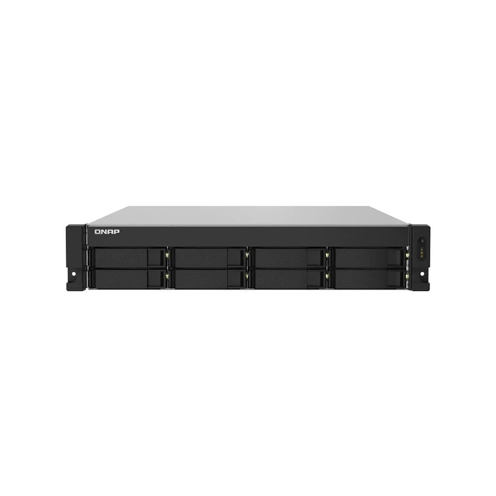 QNAP 8-Bay Quad-Core 17 GHZ Rackmount NAS with 250W PSU 4GB DDR4 UDIMM RAM SATA 6GBPS 2x 10GBE SFP+ LAN 2x 1GBE LAN - Guards On Duty Shop & Security Guards