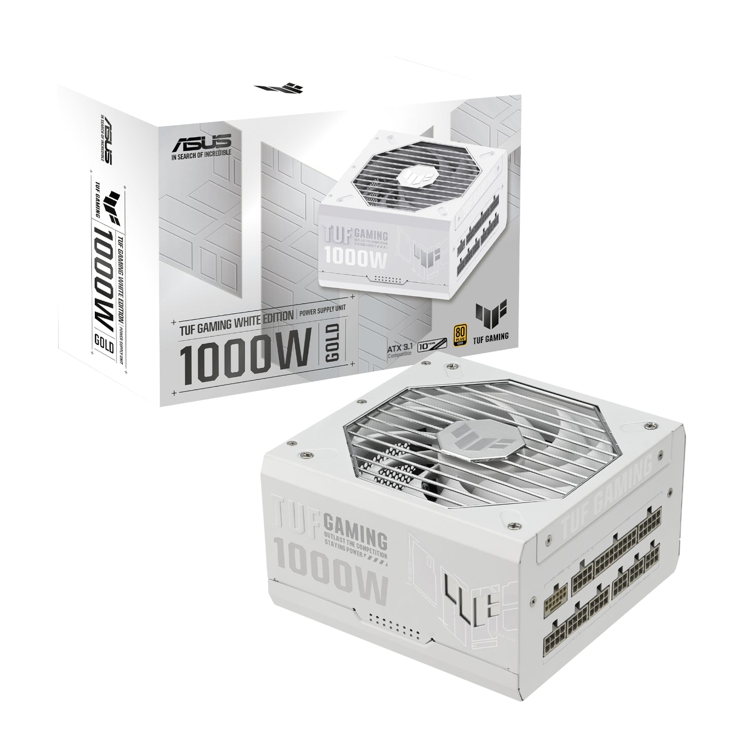 Asus TUF Gaming 1000W 80 PLUS Gold ATX Modular Power Supply - White - Guards On Duty Shop & Security Guards