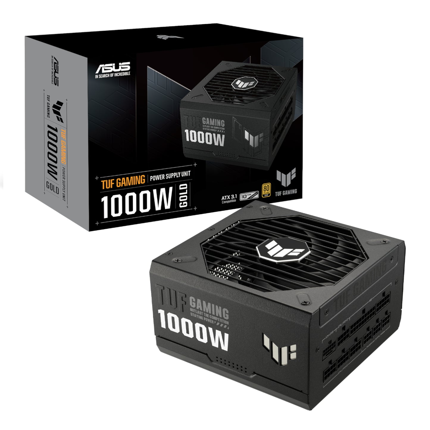 Asus TUF Gaming 1000W 80 PLUS Gold ATX Modular Power Supply - Black - Guards On Duty Shop & Security Guards