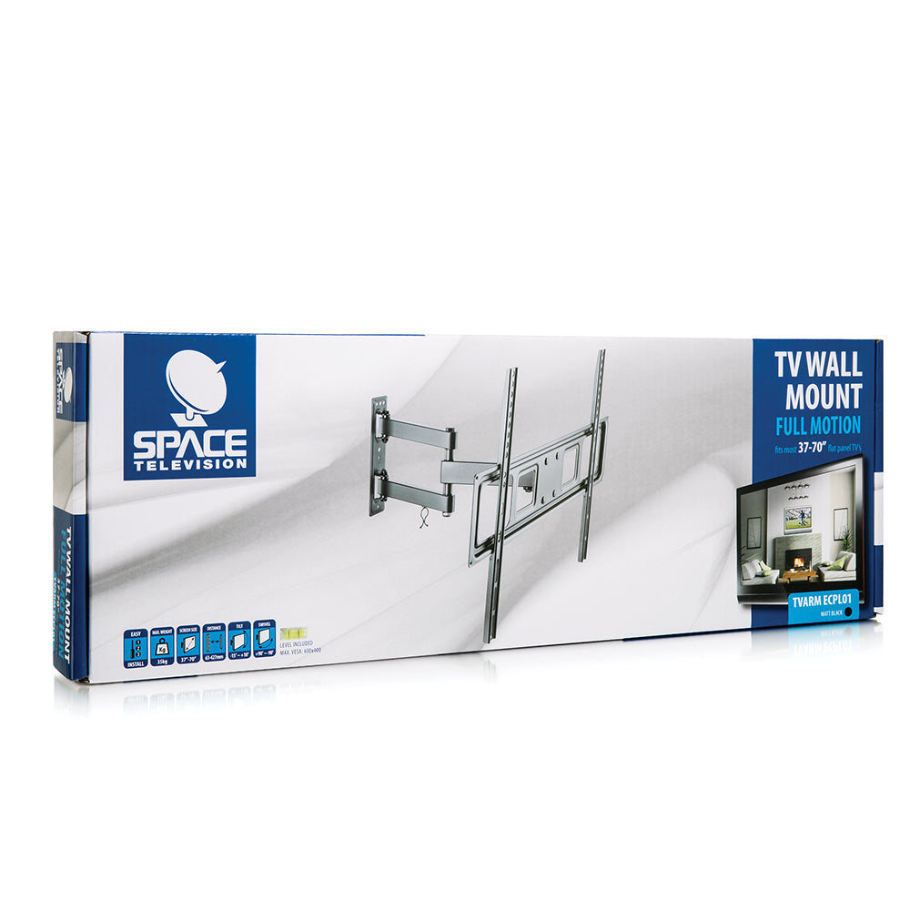 Flat Screen Wall Mount – Full Motion 37″-70″ 35kg (TVARMECPL01)