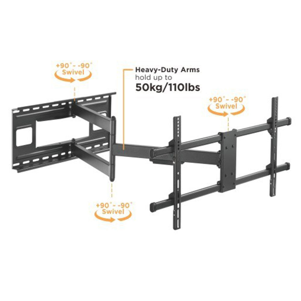 Extra Long Arm Full Motion TV Wall Mount 43″ to 80″ 50kg (TVARMECPL07)