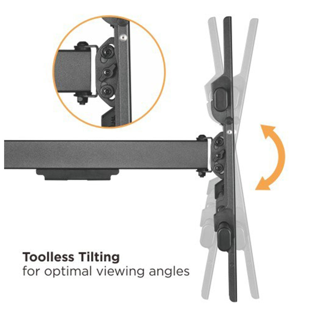 Extra Long Arm Full Motion TV Wall Mount 43″ to 80″ 50kg (TVARMECPL07)