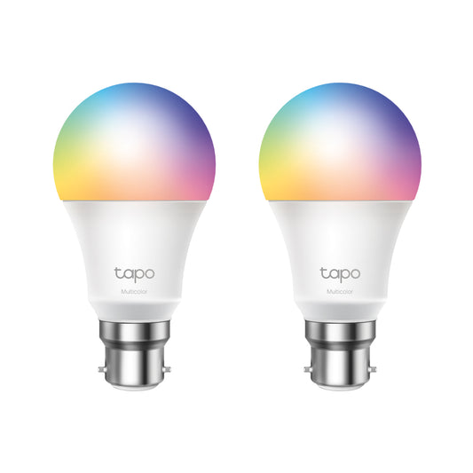 TP-LINK TAPO SMART WIFI LIGHT BULB-MULTICOLOUR-2PK