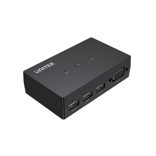Unitek U-8709abk 2-in, 1-out Vga Kvm Switch with 3x Usb — Unitek | Guards on Duty Shop