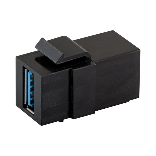 Usb3.0 Female Keystone 90deg Adapter Black — LinkQnet | Guards on Duty Shop