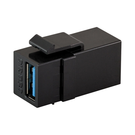 Usb3.0 Female Keystone Adapter Black — LinkQnet | Guards on Duty Shop