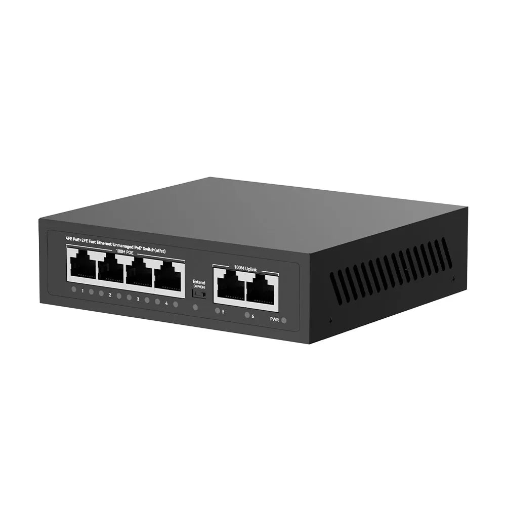 UltraLAN UL-FS1006P – 4-Port 100Mbps PoE Switch