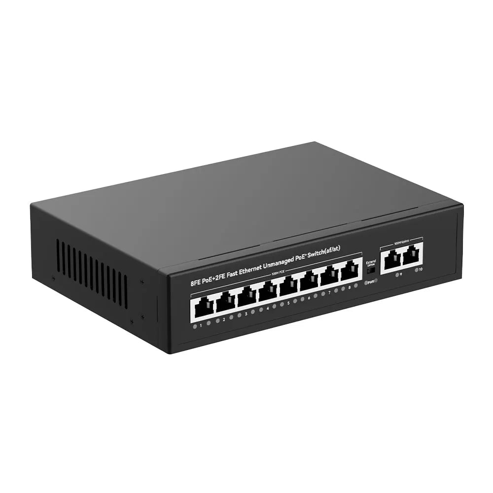 UltraLAN UL-FS1010P – 8-Port 100Mbps PoE Switch