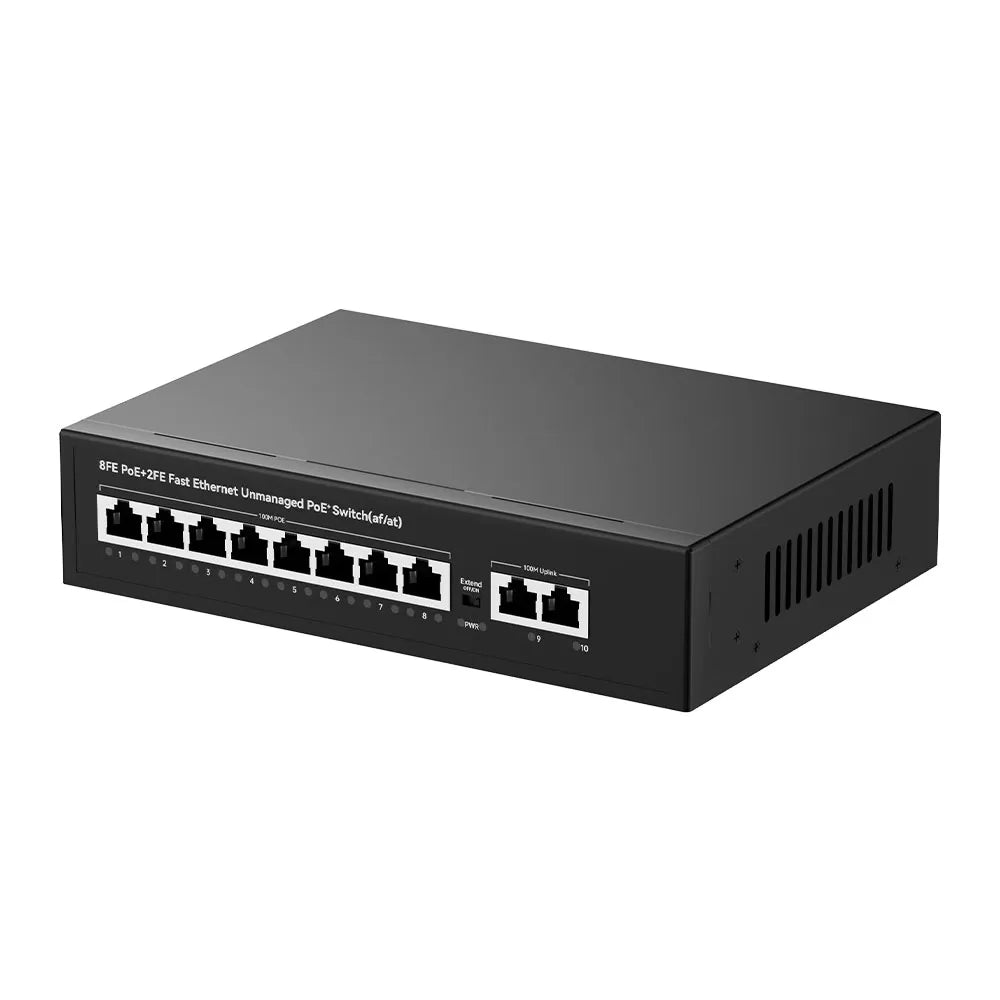 UltraLAN UL-FS1010P – 8-Port 100Mbps PoE Switch