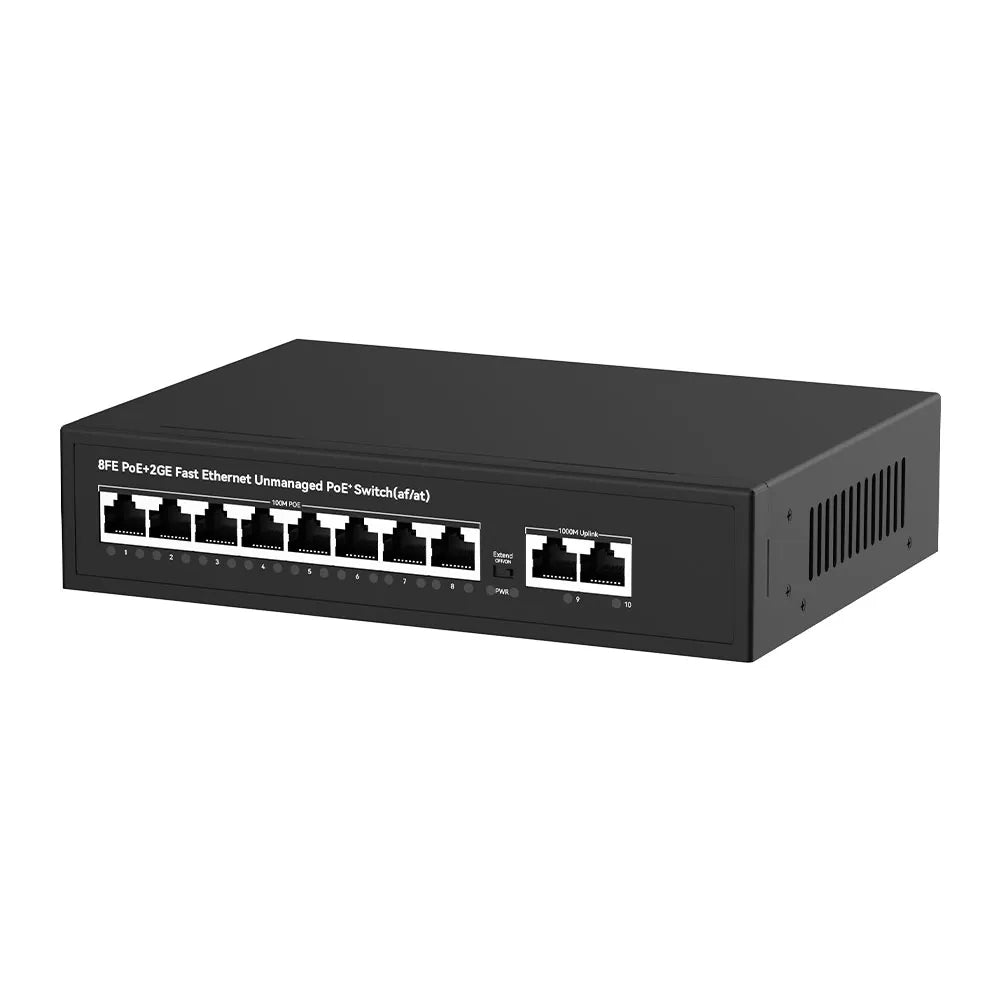 UltraLAN UL-FS1010PG – 8-Port PoE Switch with Gigabit Uplinks