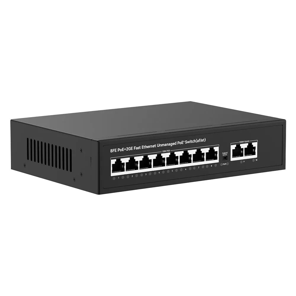 UltraLAN UL-FS1010PG – 8-Port PoE Switch with Gigabit Uplinks