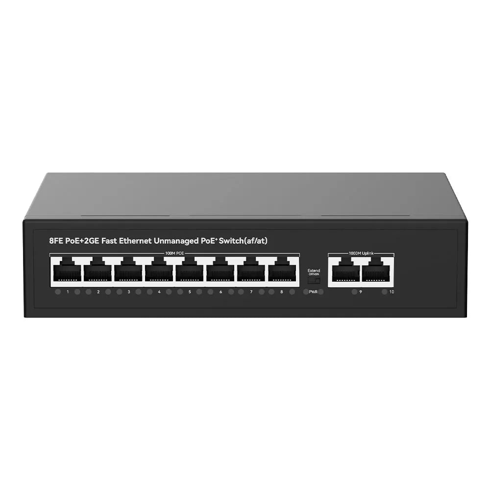 UltraLAN UL-FS1010PG – 8-Port PoE Switch with Gigabit Uplinks