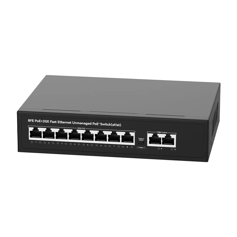 UltraLAN UL-FS1010PG – 8-Port PoE Switch with Gigabit Uplinks